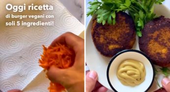Burger vegani, la ricetta sana e gustosa con soli 5 ingredienti: è facile e veloce da preparare